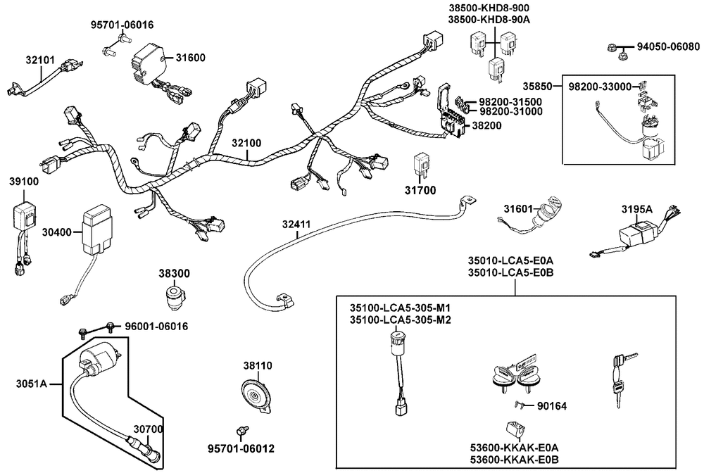 Kabelbaum, Elektrik & Schlosssatz