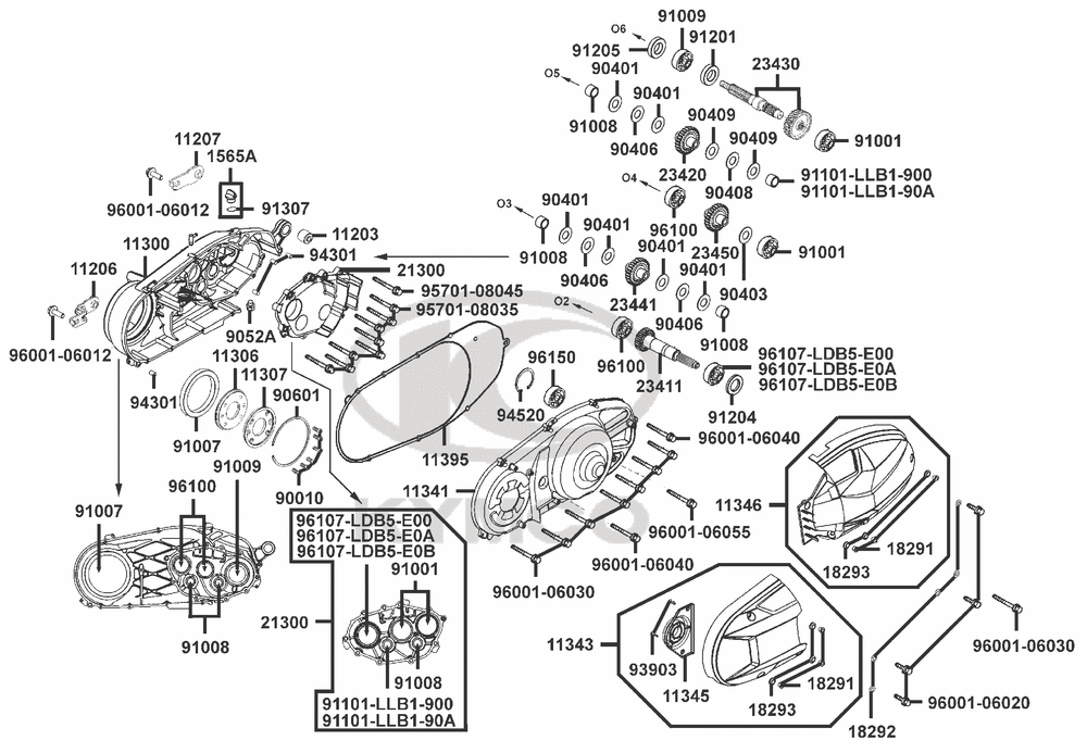 Gehäuse Antriebseinheit-Getriebe