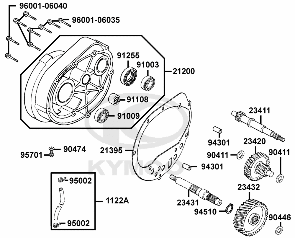 Getriebe & Getriebedeckel