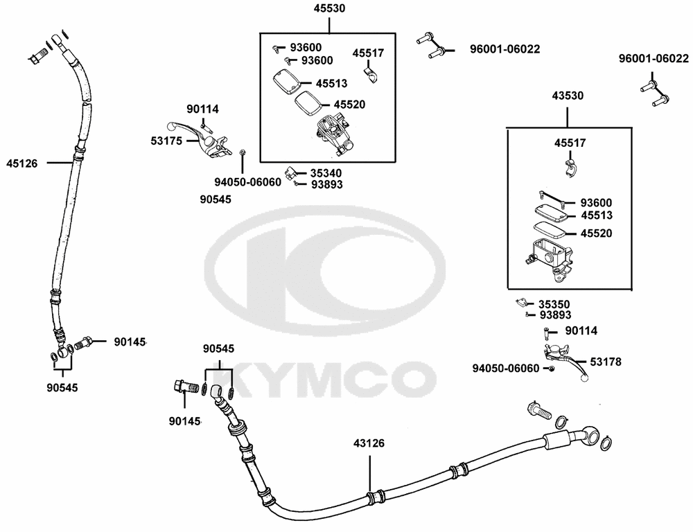 Hauptbremszylinder-Bremsleitung