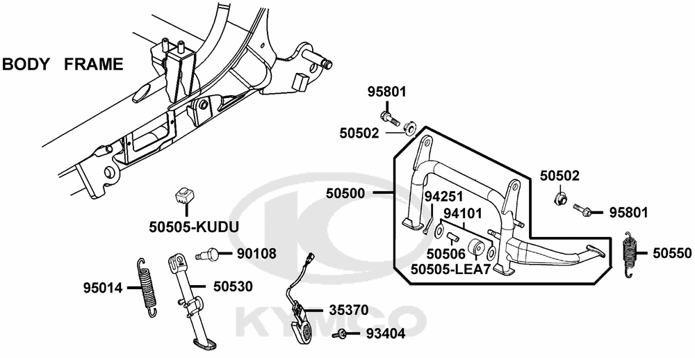 Hauptständer, Seitenständer