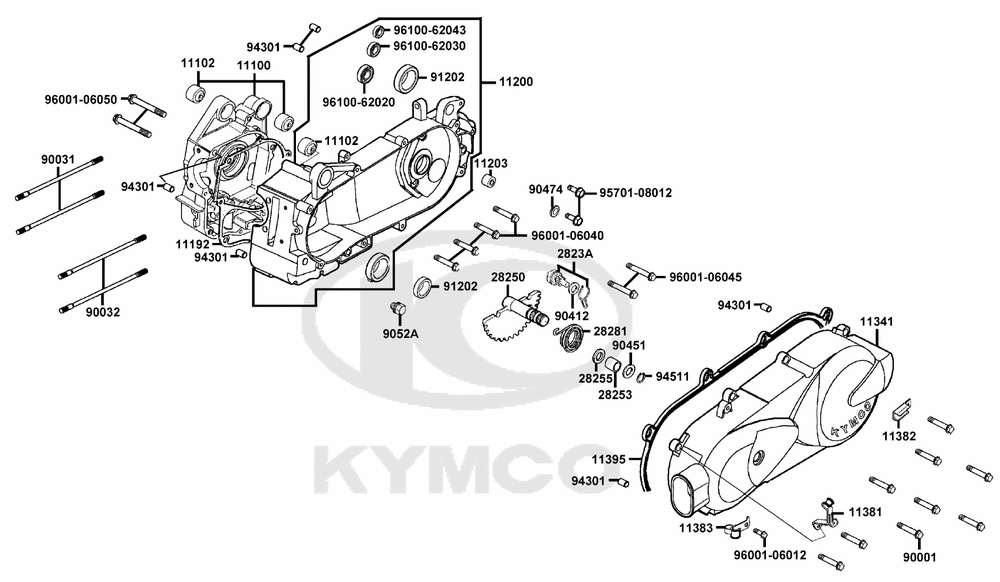 Kurbelgehäuse kpl. & Variomatikdeckel