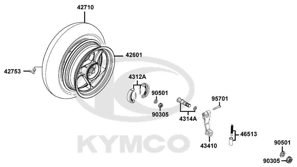 Hinterrad & Bremsbeläge