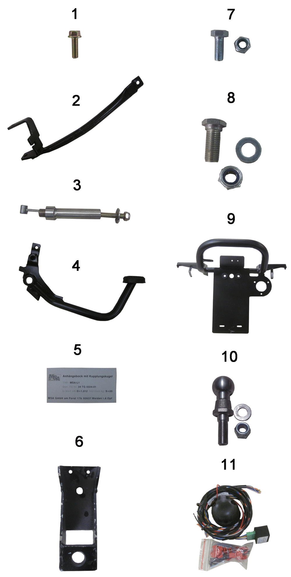 Ersatzteile für Anhängerkupplung - Umgerüstete Fahrzeuge