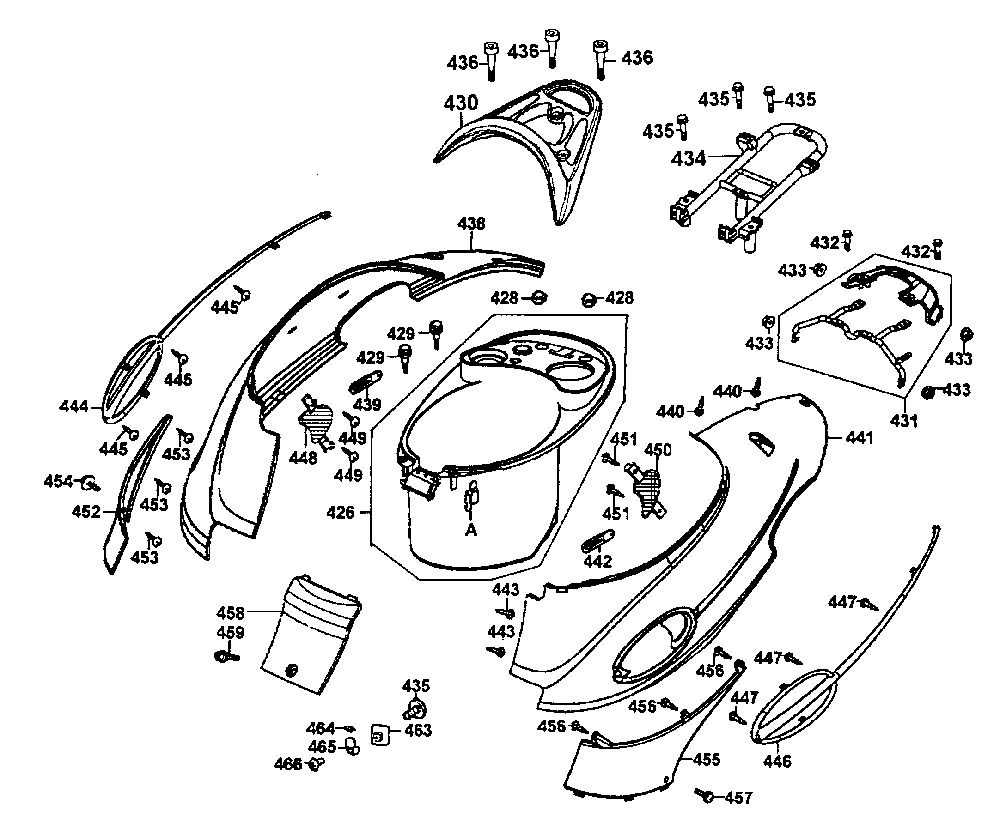 Hintere Verkleidungen & Helmbox