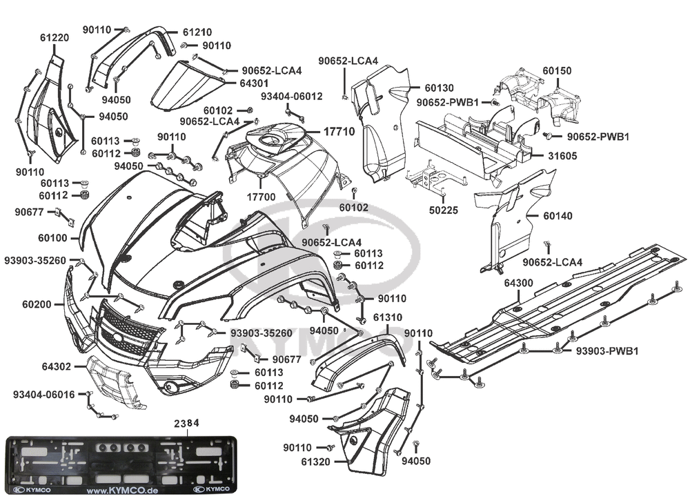 Verkleidung vorne & Unterfahrsch