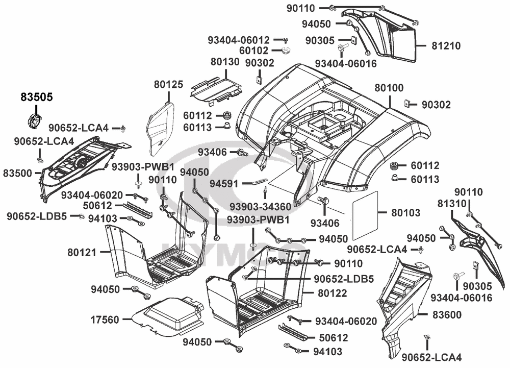Verkleidung hinten & Trittbrett