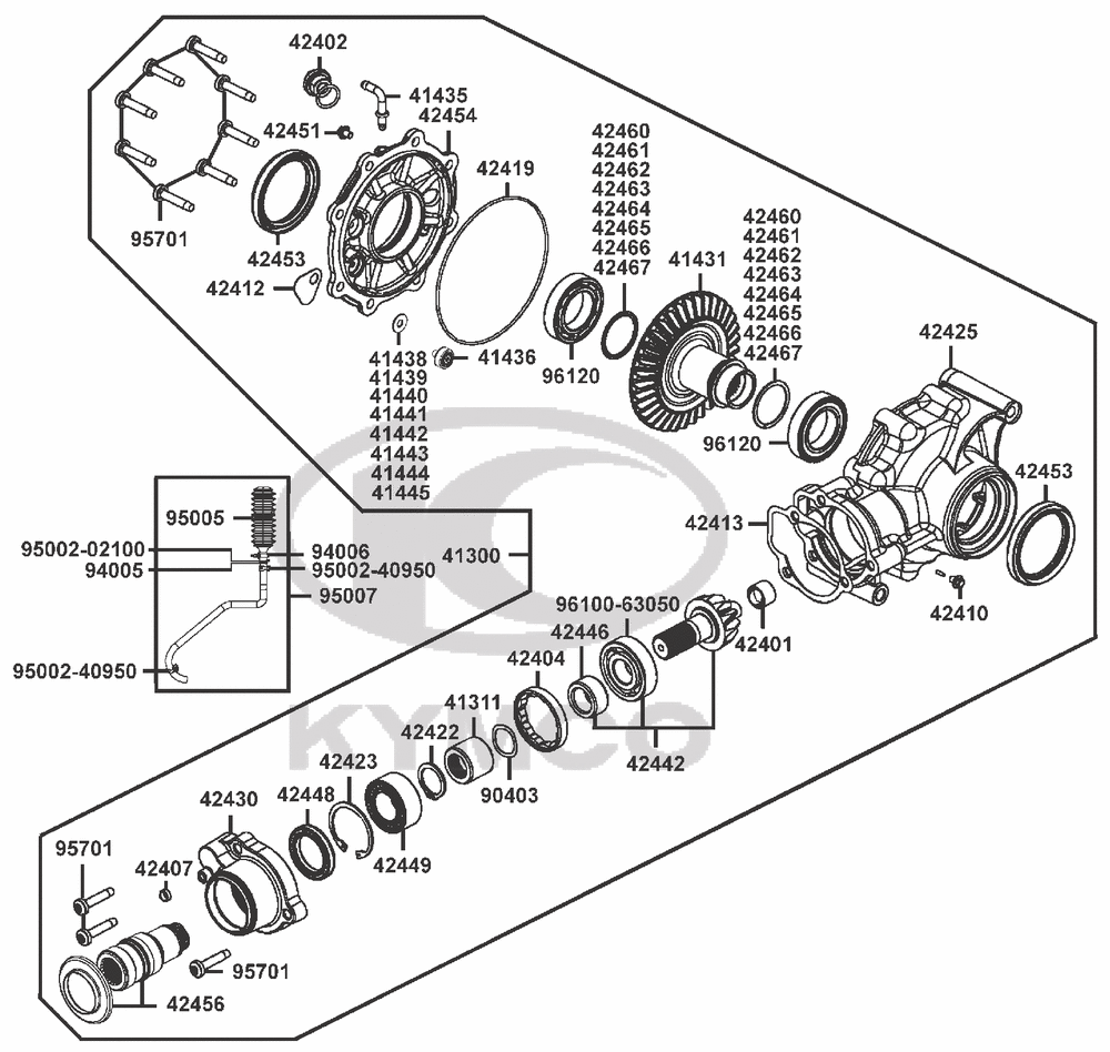 Kardangetriebe hinten