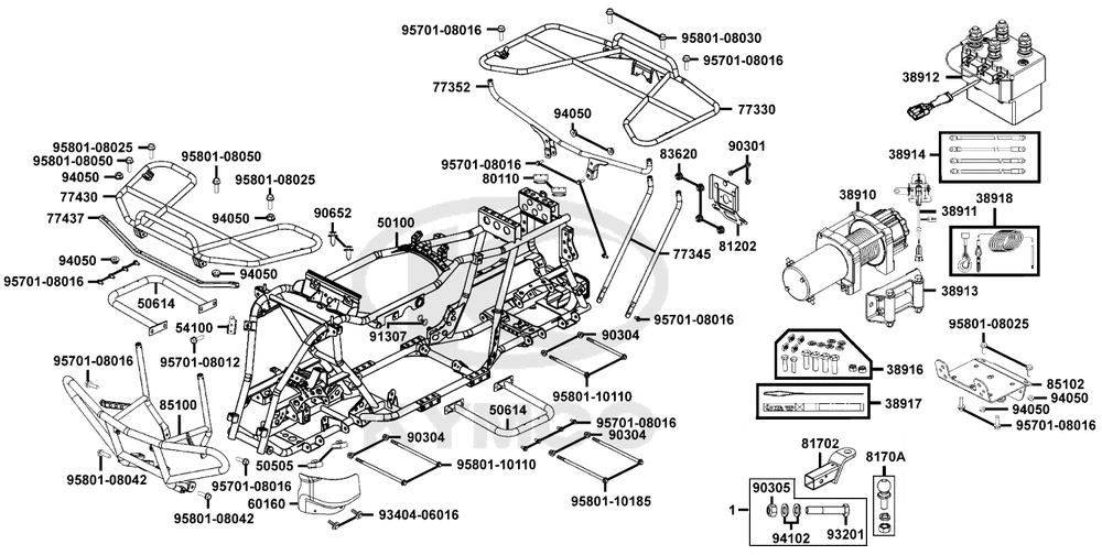 Rahmen, Gepäckträger, Rammschutz
