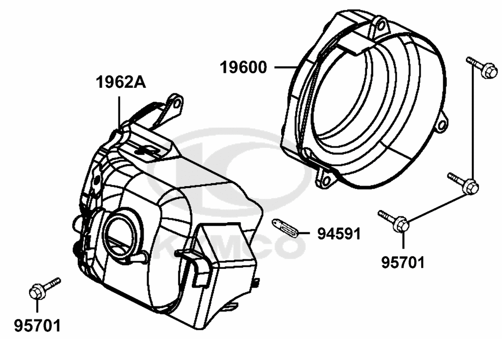 Luftleitblech-Zylinderabdeckung