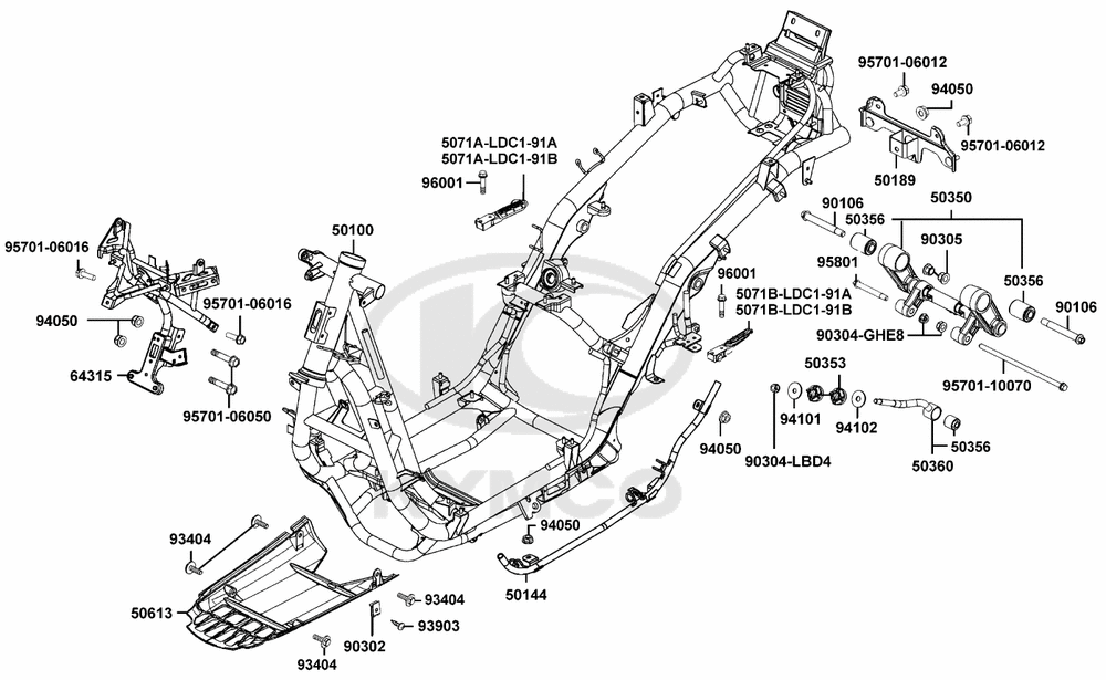 Rahmen & Motorhalter