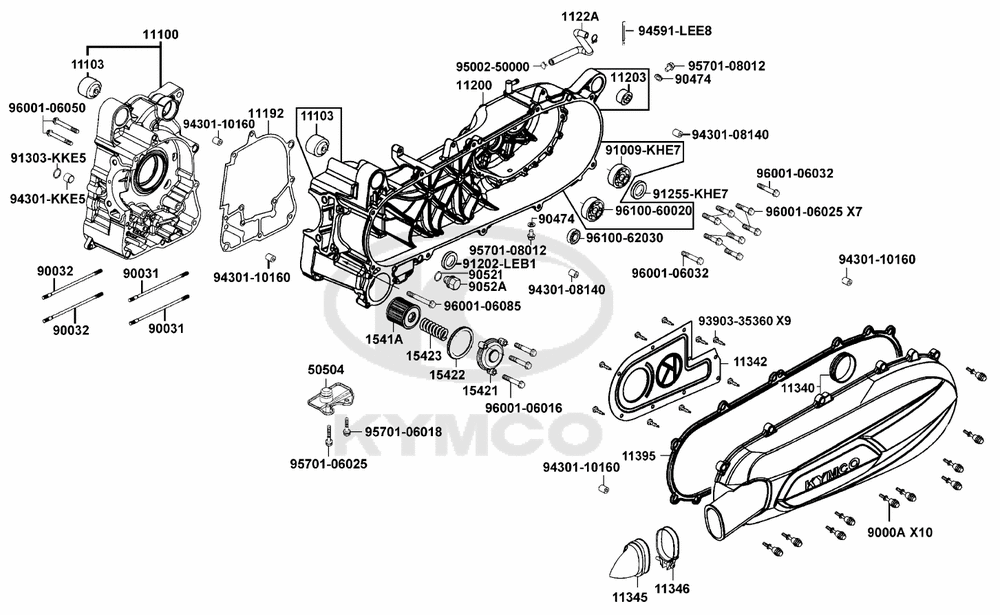 Kurbelgehäuse, Ölfilter & Variomatikdeckel 