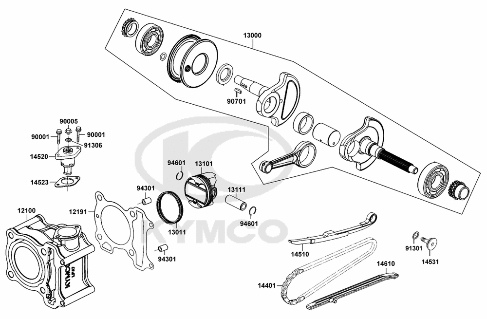 Zylinder & Kurbelwelle