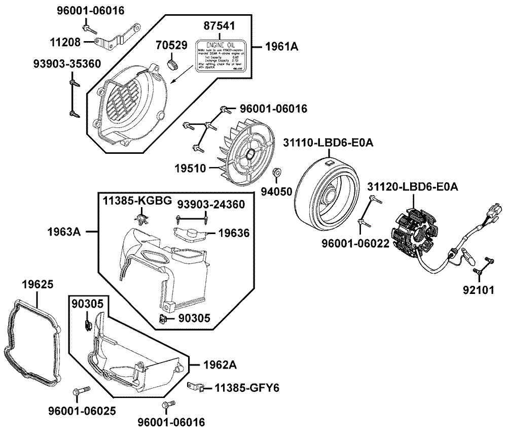 Luftleitbleche & Lichtmaschine
