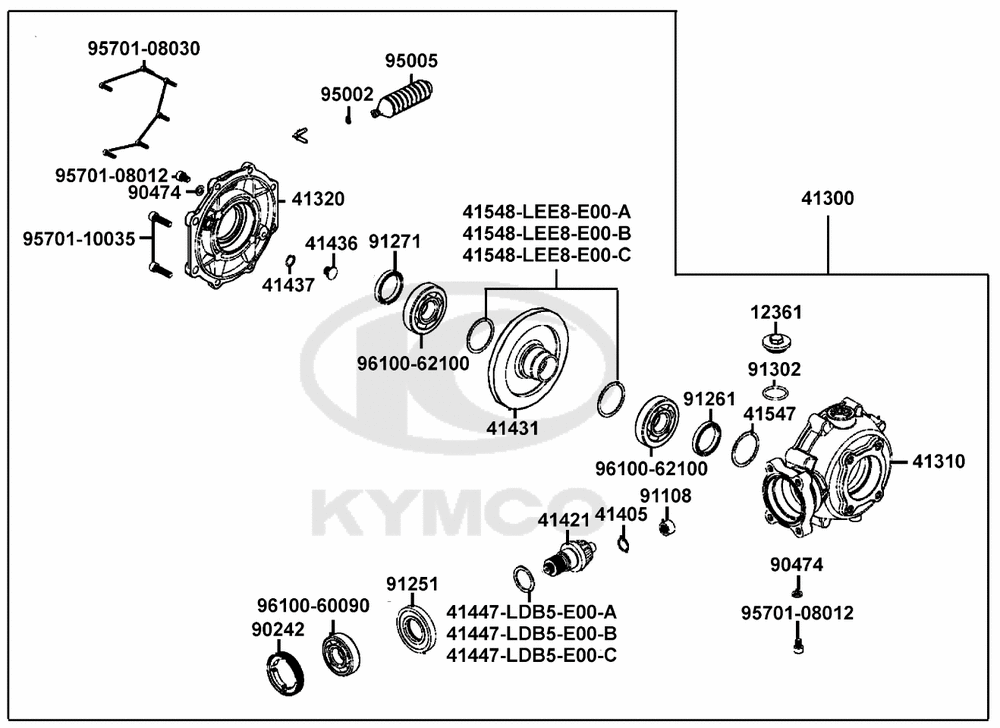 Kardangetriebe hinten