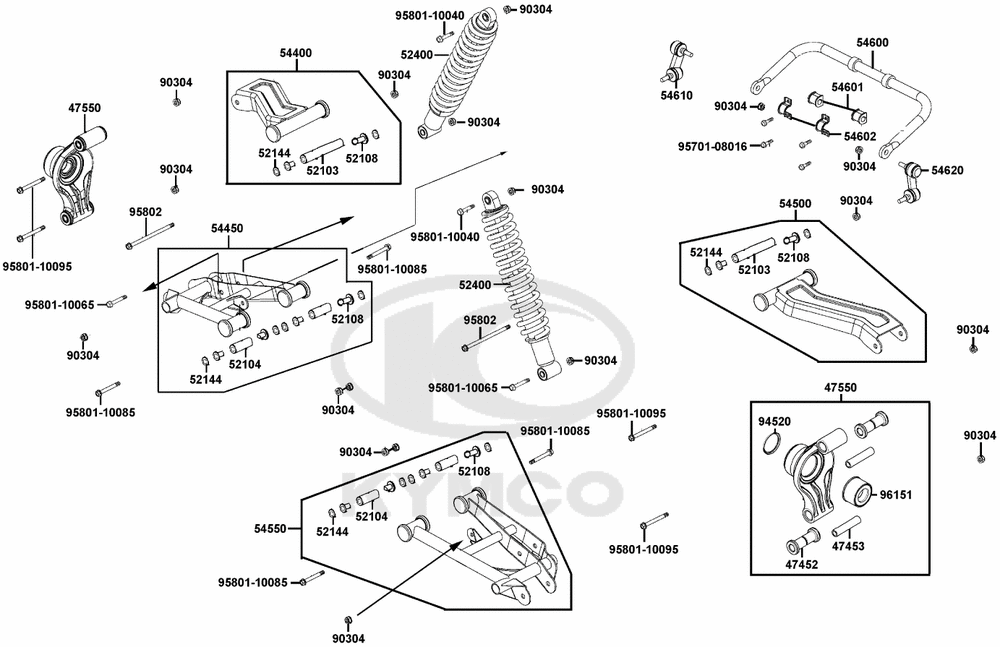 Radaufhängung hinten