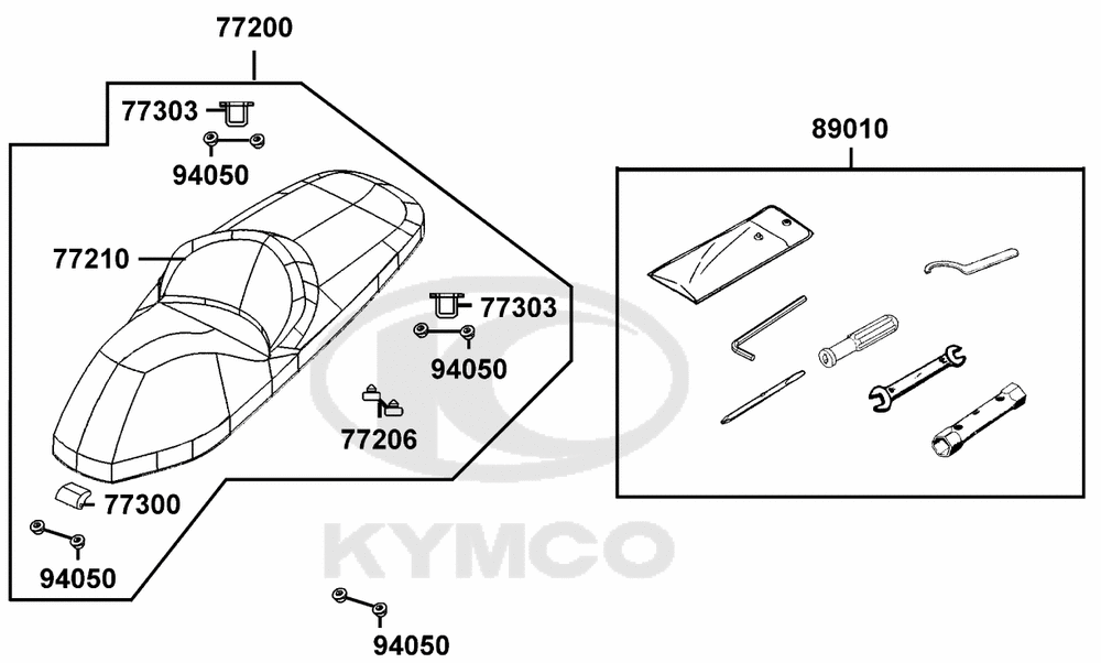 Sitzbank & Bordwerkzeug