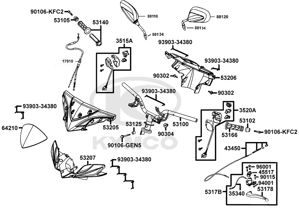 Griffe, Spiegel, Lenker & Lenkerverkleidungen