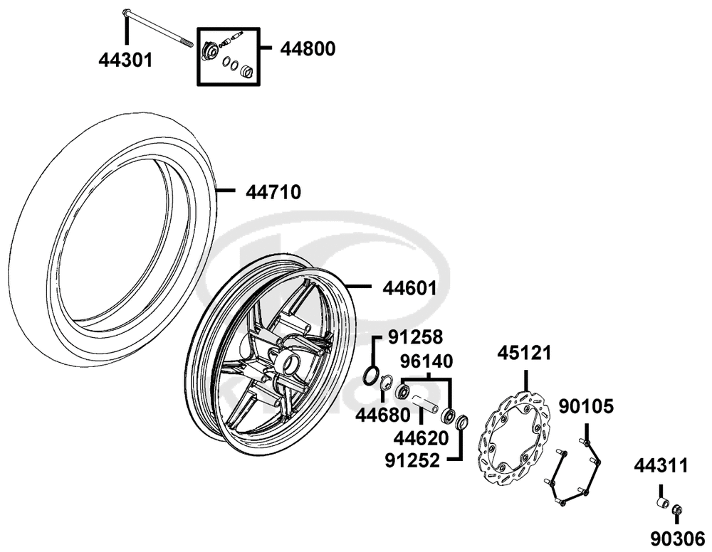 Vorderrad & Bremsscheibe