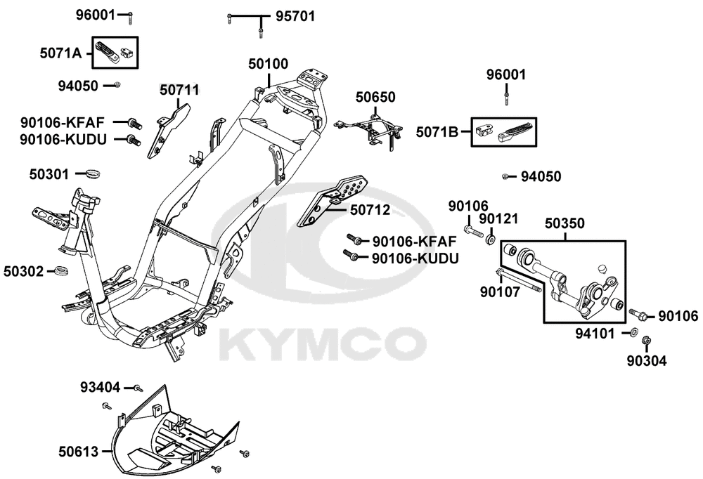 Rahmen & Motorhalter