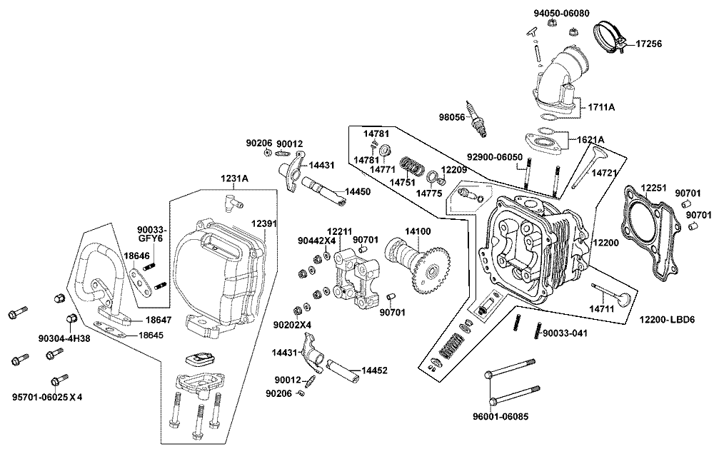 Zylinderkopf & Ventiltrieb