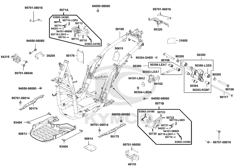 Rahmen & Motorhalter
