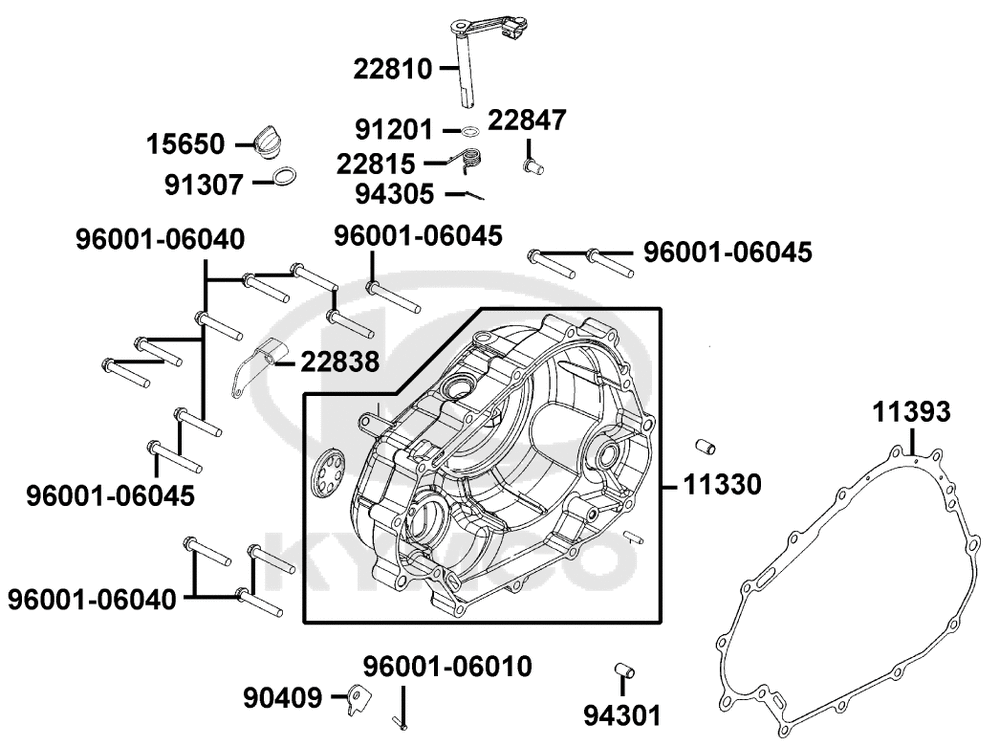 Gehäusedeckel rechts