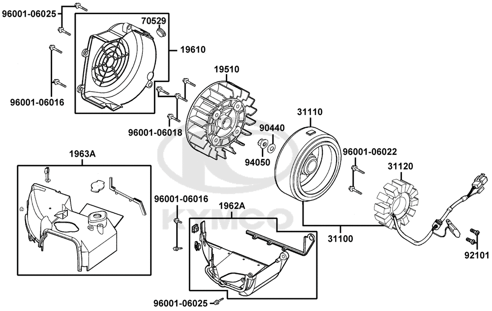 Luftleitbleche & Lichtmaschine
