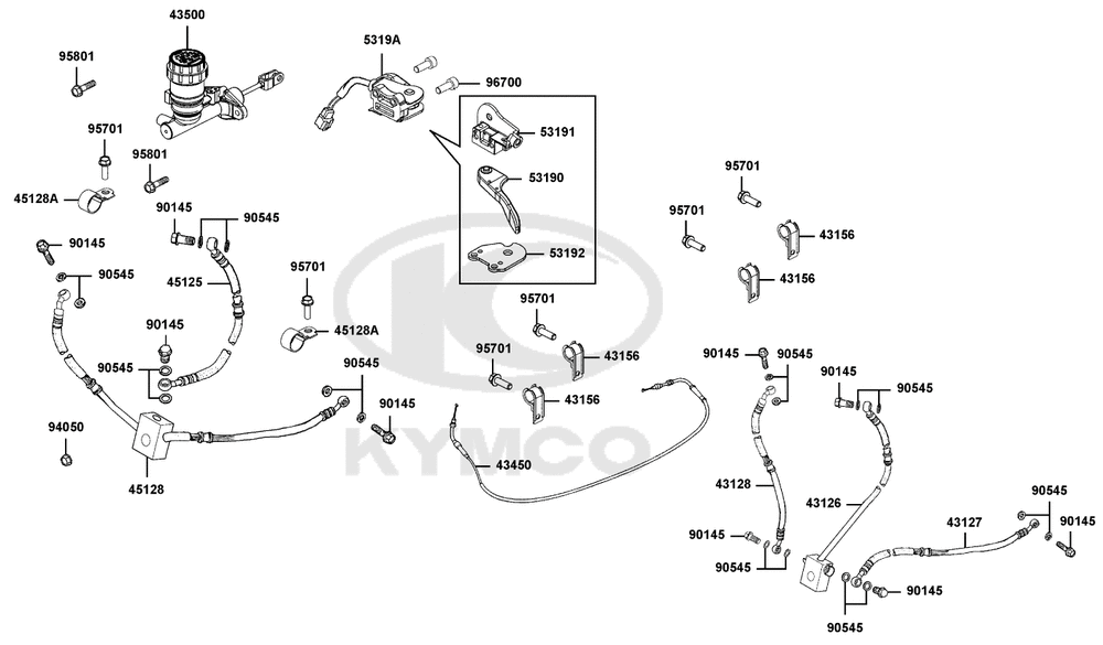 Hauptbremszylinder-Bremsschlauch