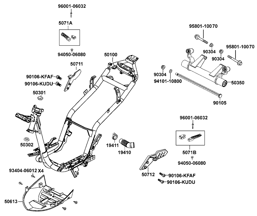 Rahmen & Motorhalter