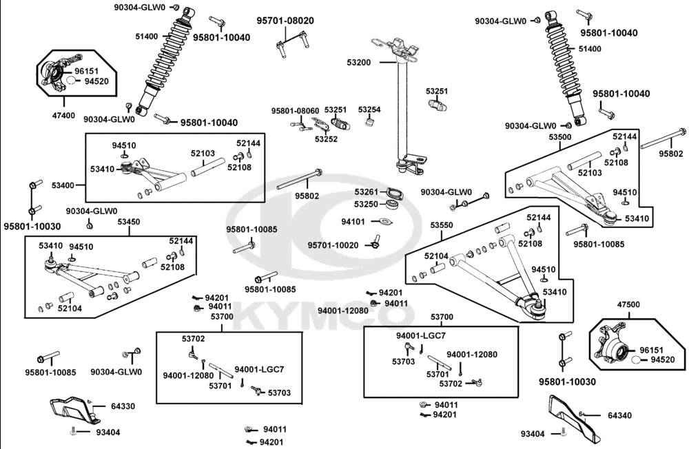 Lenkung & Radaufhängung vorne
