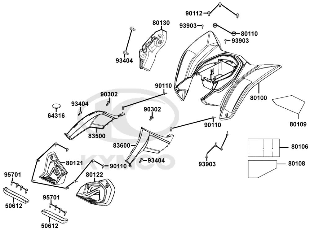 Verkleidungen hinten