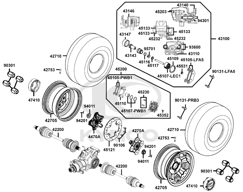 Räder, Bremse & Antriebswellen h