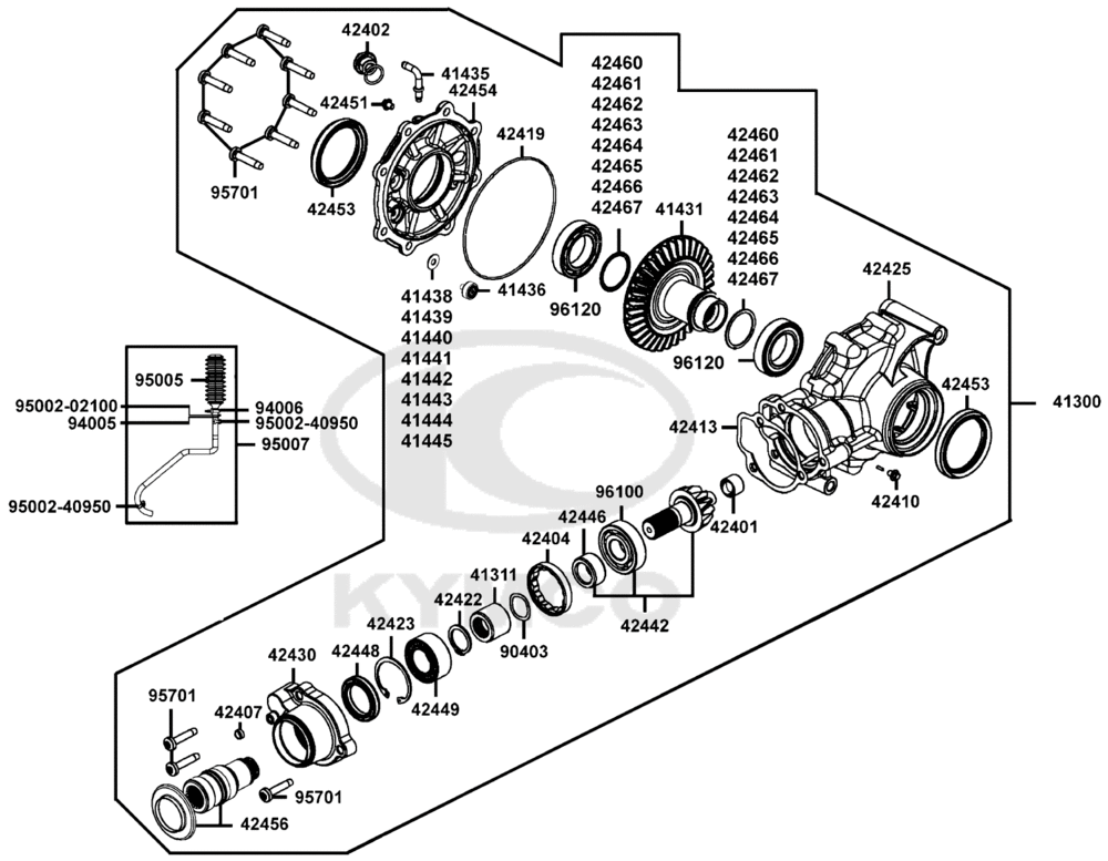 Kardangetriebe hinten