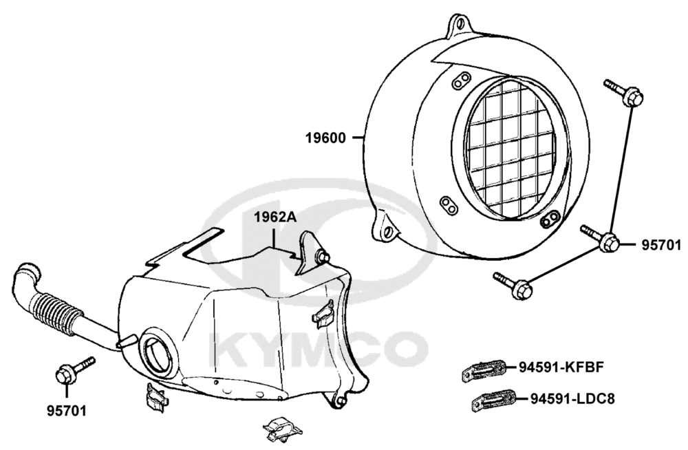 Luftleitblech-Zylinderabdeckung