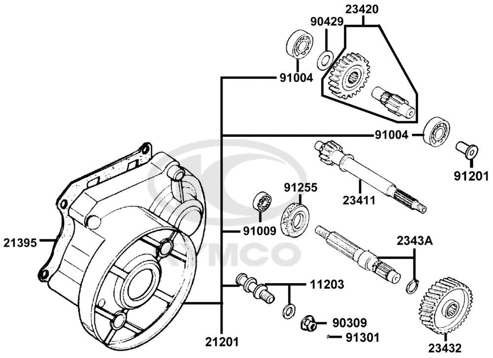 Getriebe & Getriebedeckel