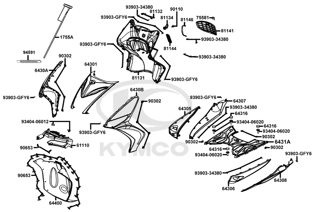 Vordere Verkleidung & Trittbrett
