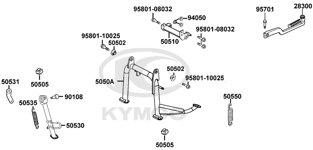 Haupt-Seitenständer-Kickstarter