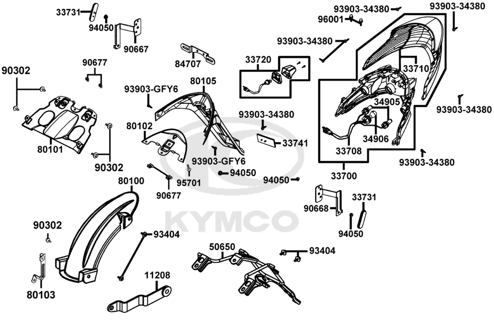 Rücklicht-Kennzeichenbeleuchtung