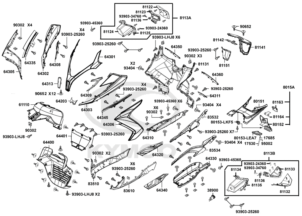 Verkleidung vorne & Trittbrett