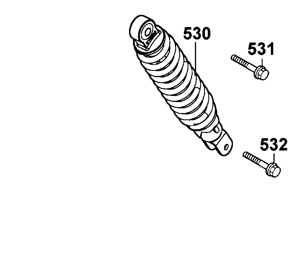 Stossdämpfer hinten