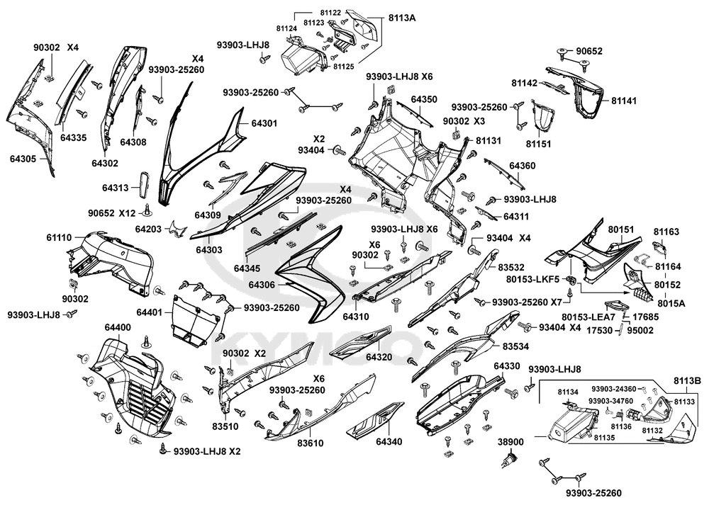 Verkleidung vorne & Trittbrett