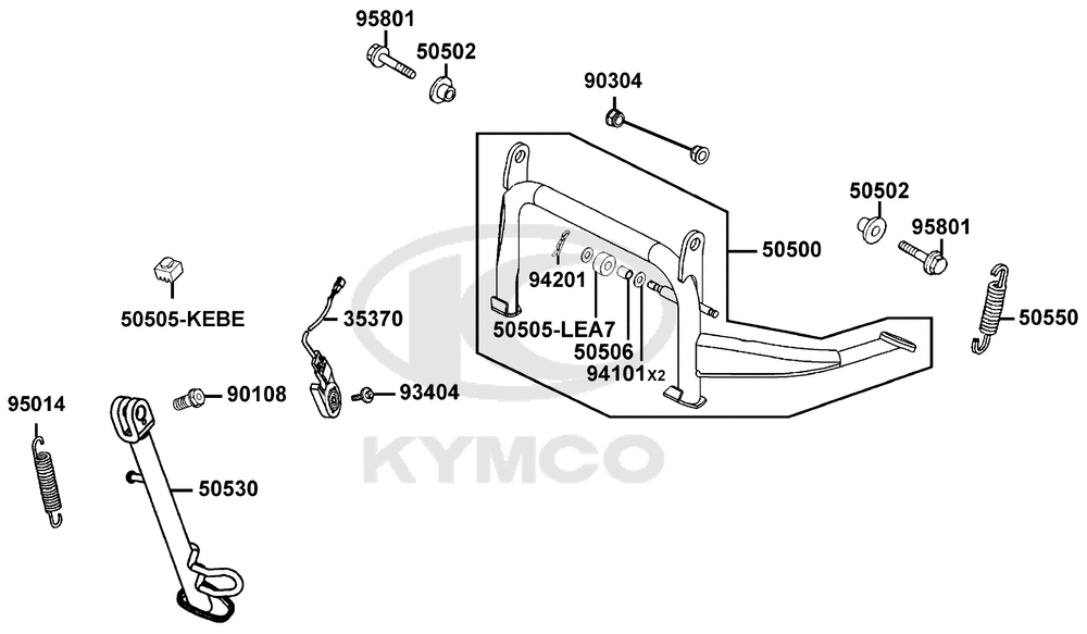 Hauptständer, Seitenständer & Seitenständerschalter