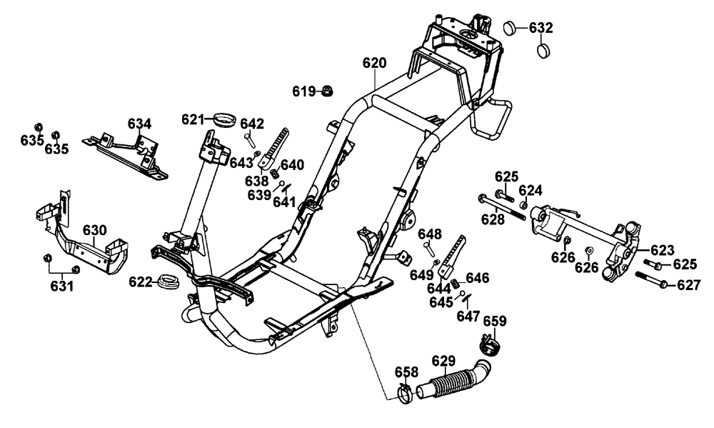 Rahmen & Motorhalter