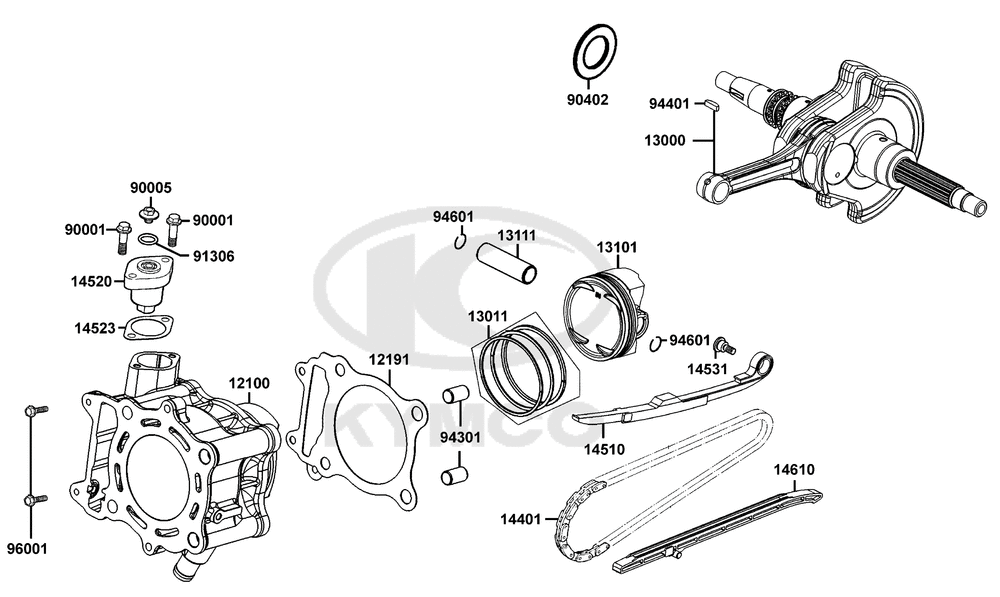 Zylinder & Kurbelwelle