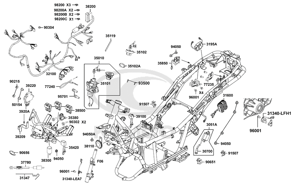 Elektrische Anlage & Schlosssatz