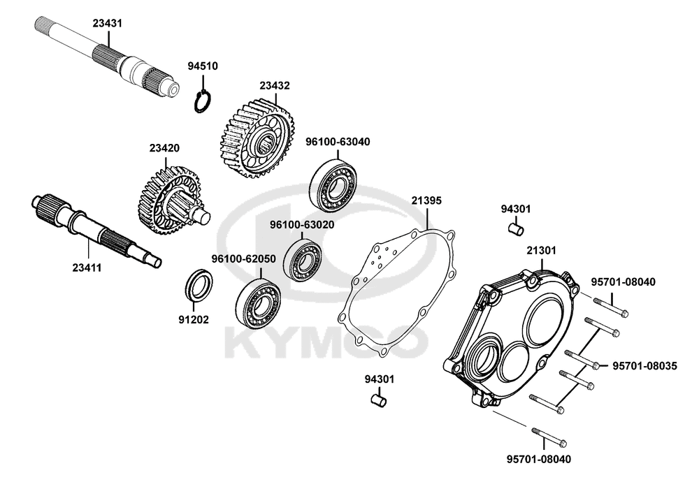 Getriebe & Getriebedeckel