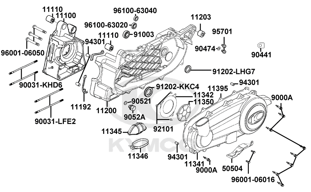Kurbelgehäuse & Variomatikdeckel