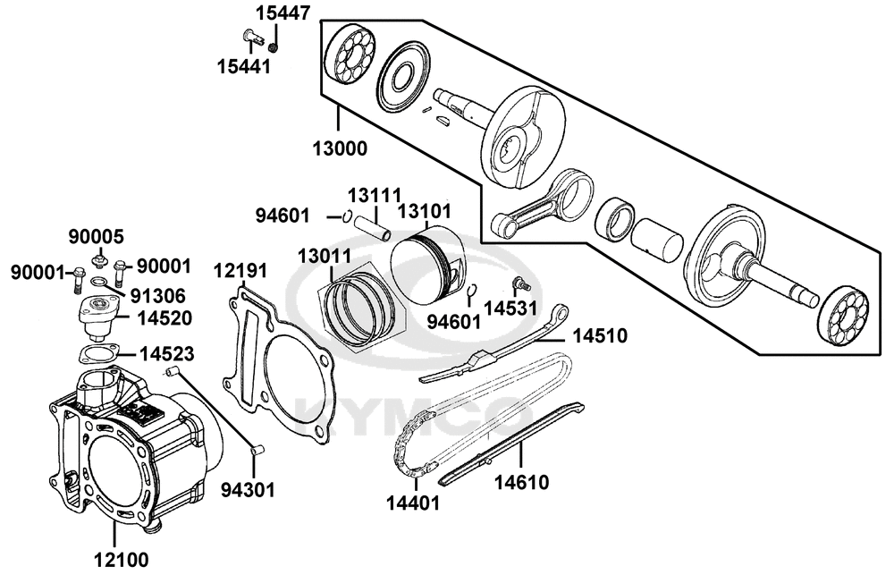 Zylinder & Kurbelwelle