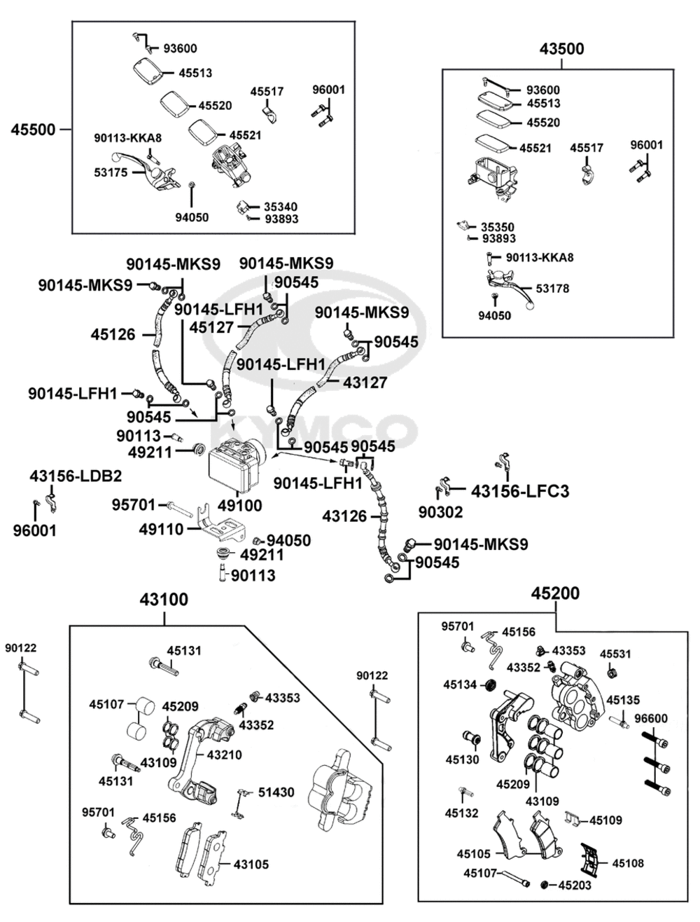 Hauptbremszylinder vo.,Bremsschläuche & ABS Steuergerät